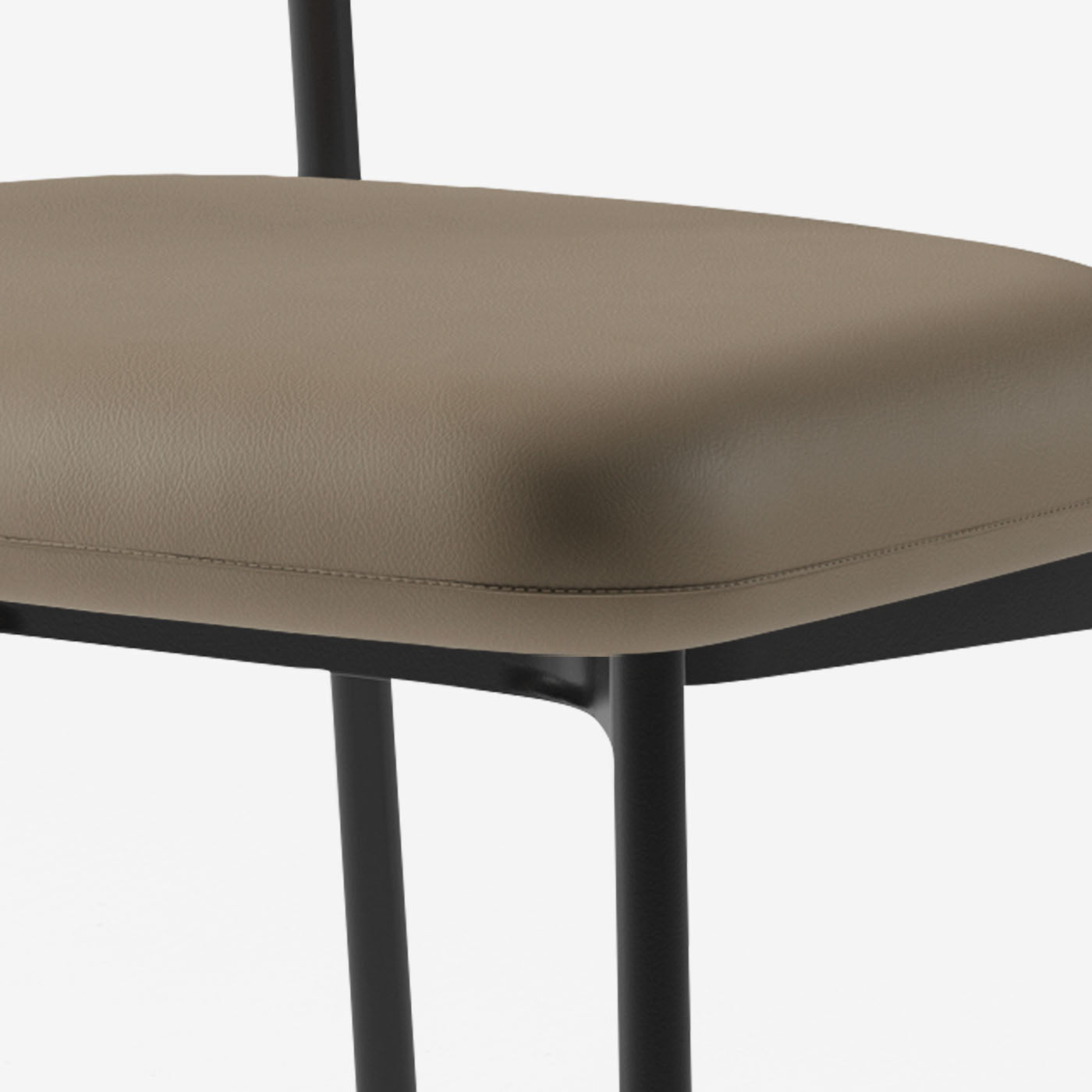 Maatje Stuhl Leder Truffle Sitzpolster Detail