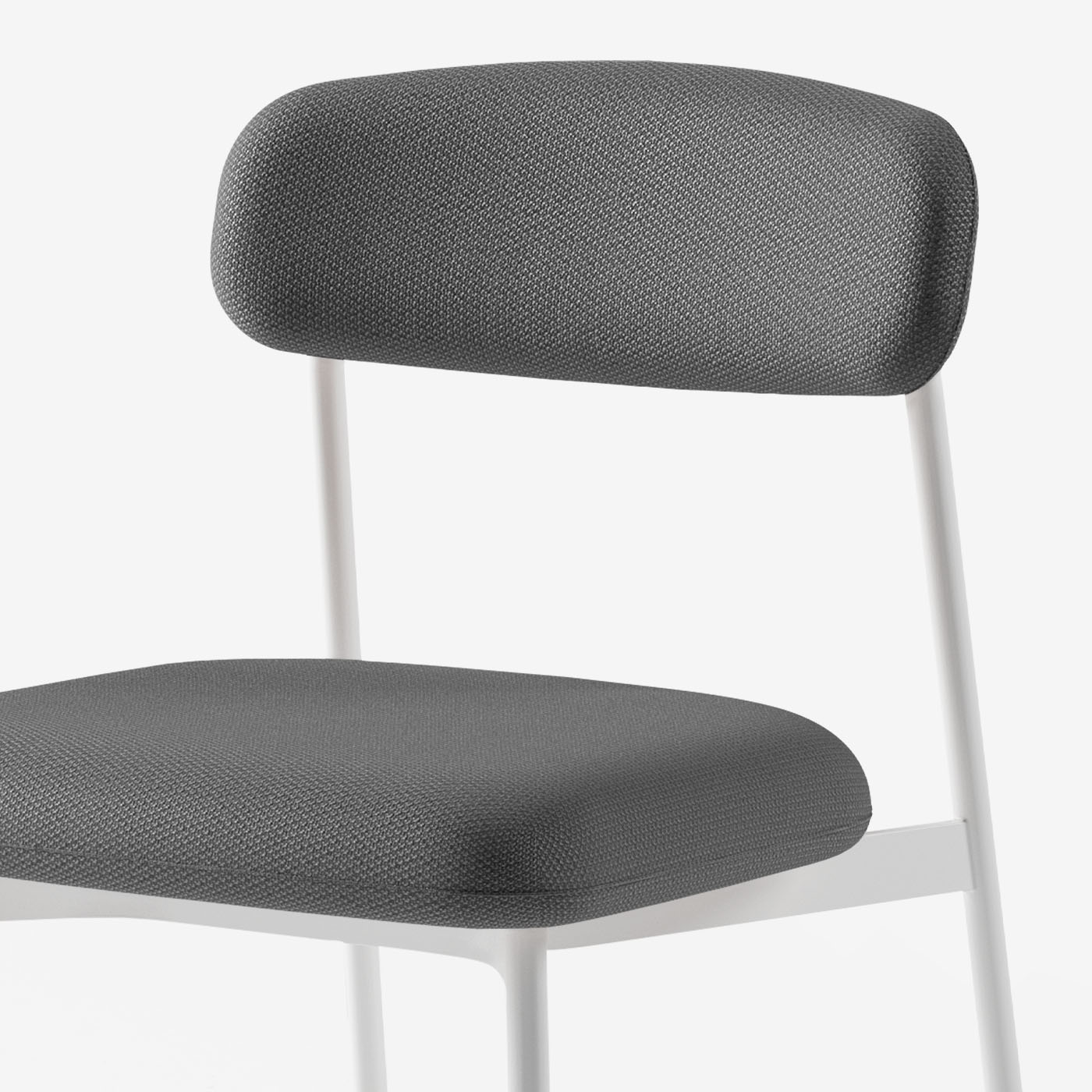 Maatje Stuhl Loop Shadow Metall Weiss Detail