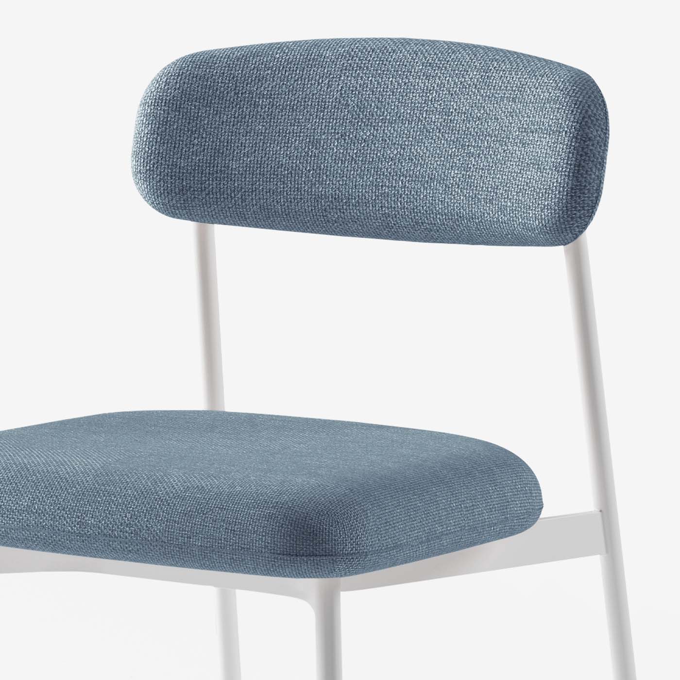 Maatje Stuhl Nantes Carbon Sky Metall Weiss Detail