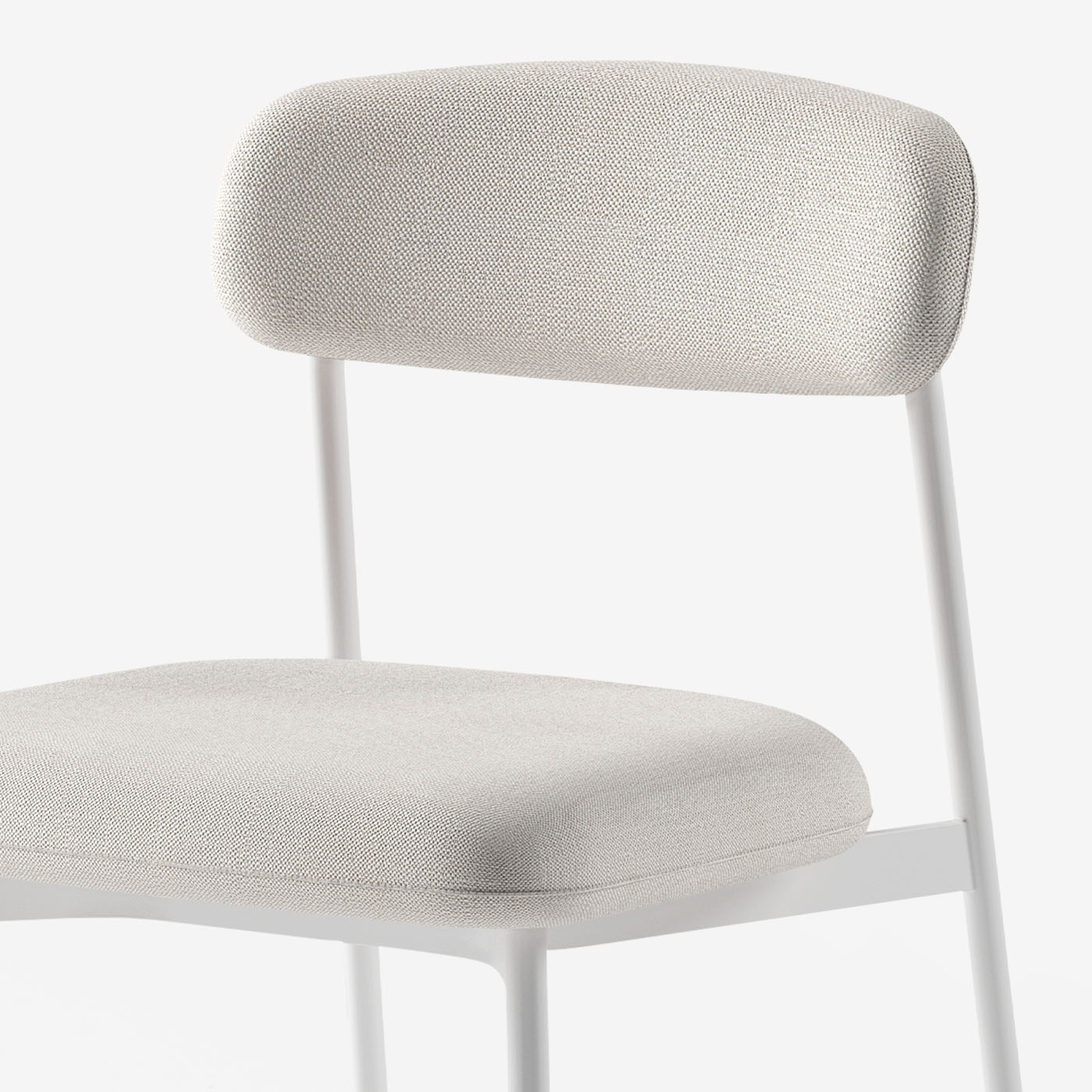 Maatje Stuhl Savant Whisper Metall Weiss Detail