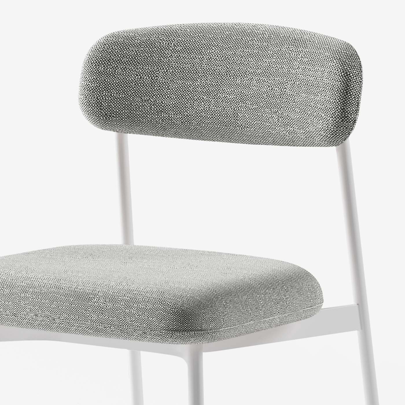Maatje Stuhl Savant Zinc Metall Weiss Detail