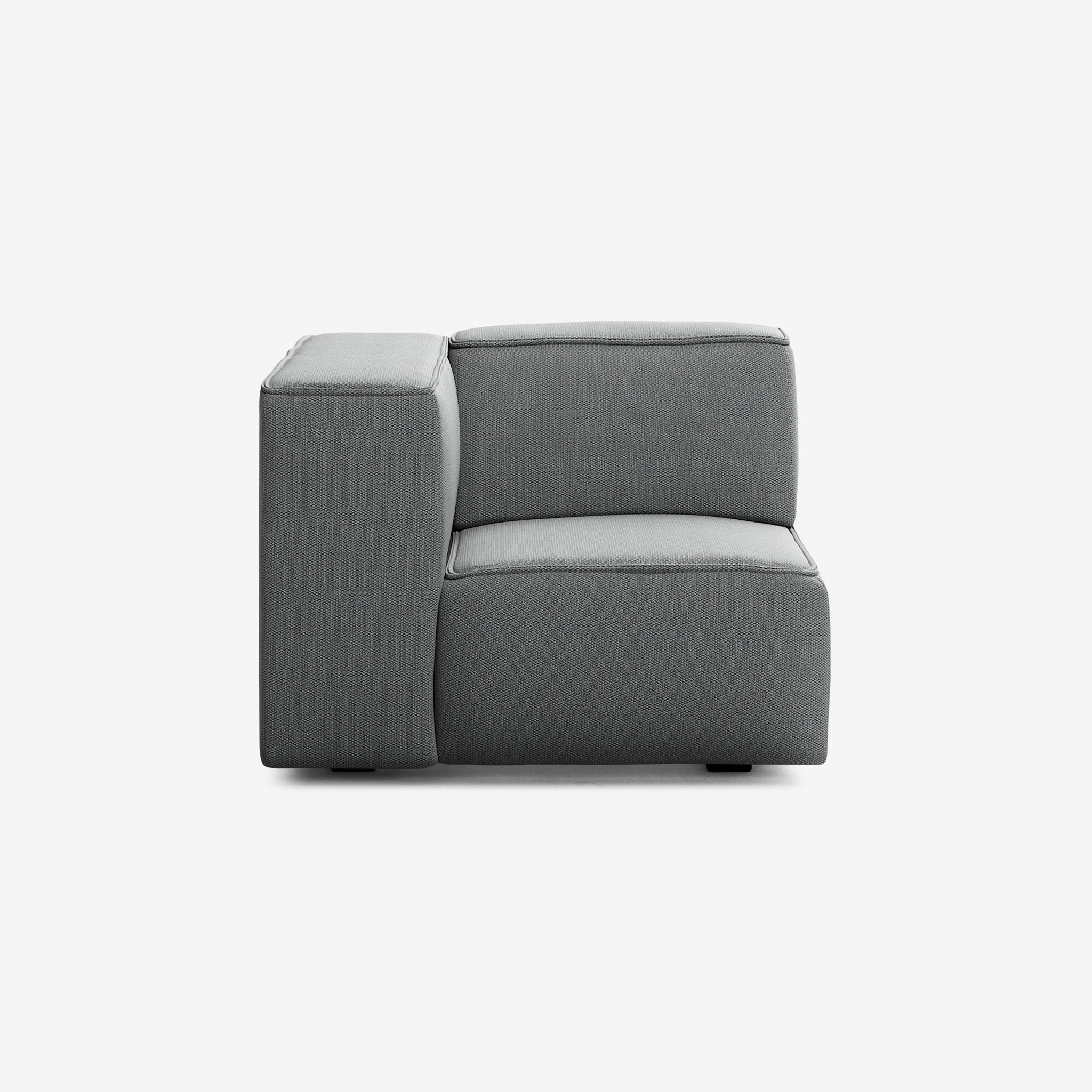Meester Sofa 1 Sitzer Links Loop Charcoal