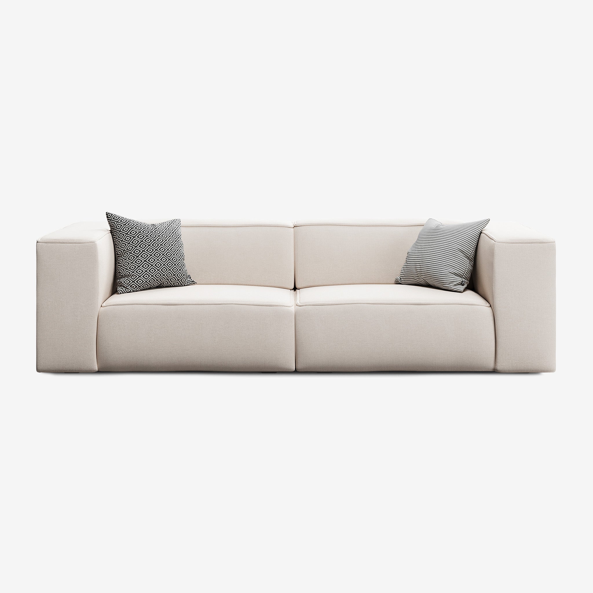 Meester Sofa 254x100 Nantes Linen Chalk
