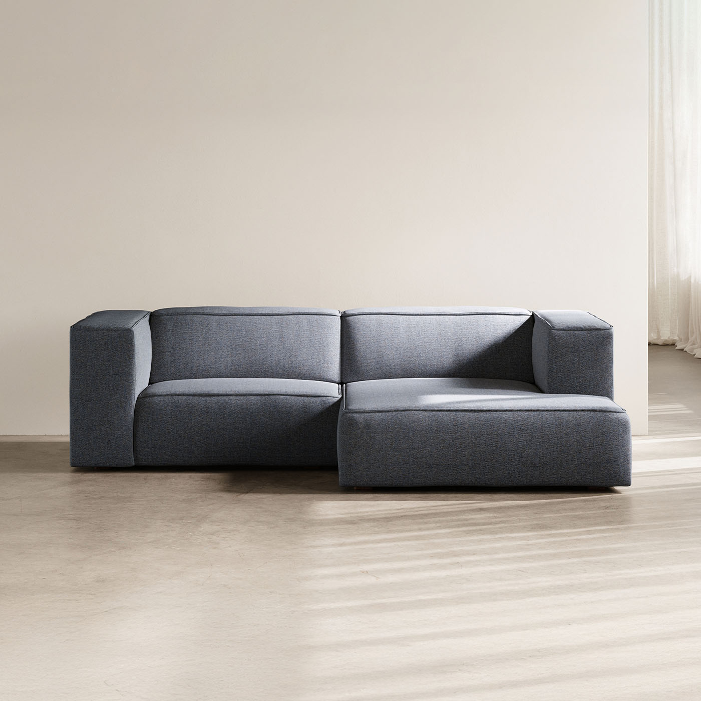 Meester Sofa 254x165 cm 3-Sitzer in Heritage Indigo Stoff