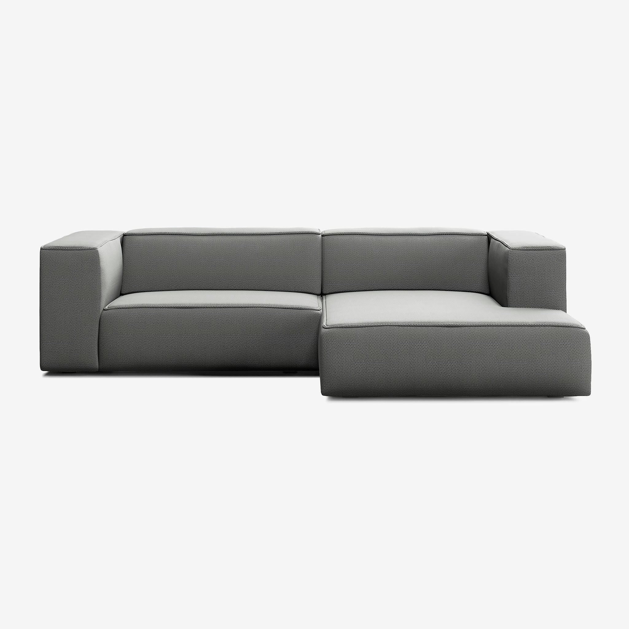 Meester Sofa 274x165 Loop Charcoal Rechts