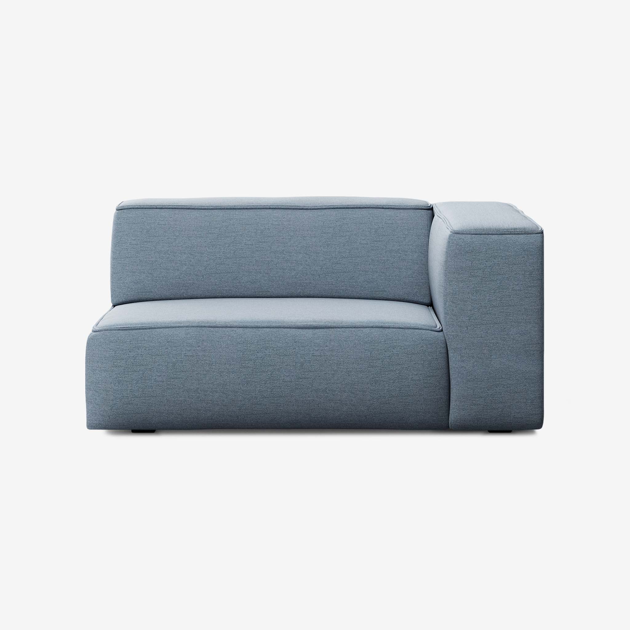 Meester Sofa 2 Sitzer Rechts Nantes Carbon Sky