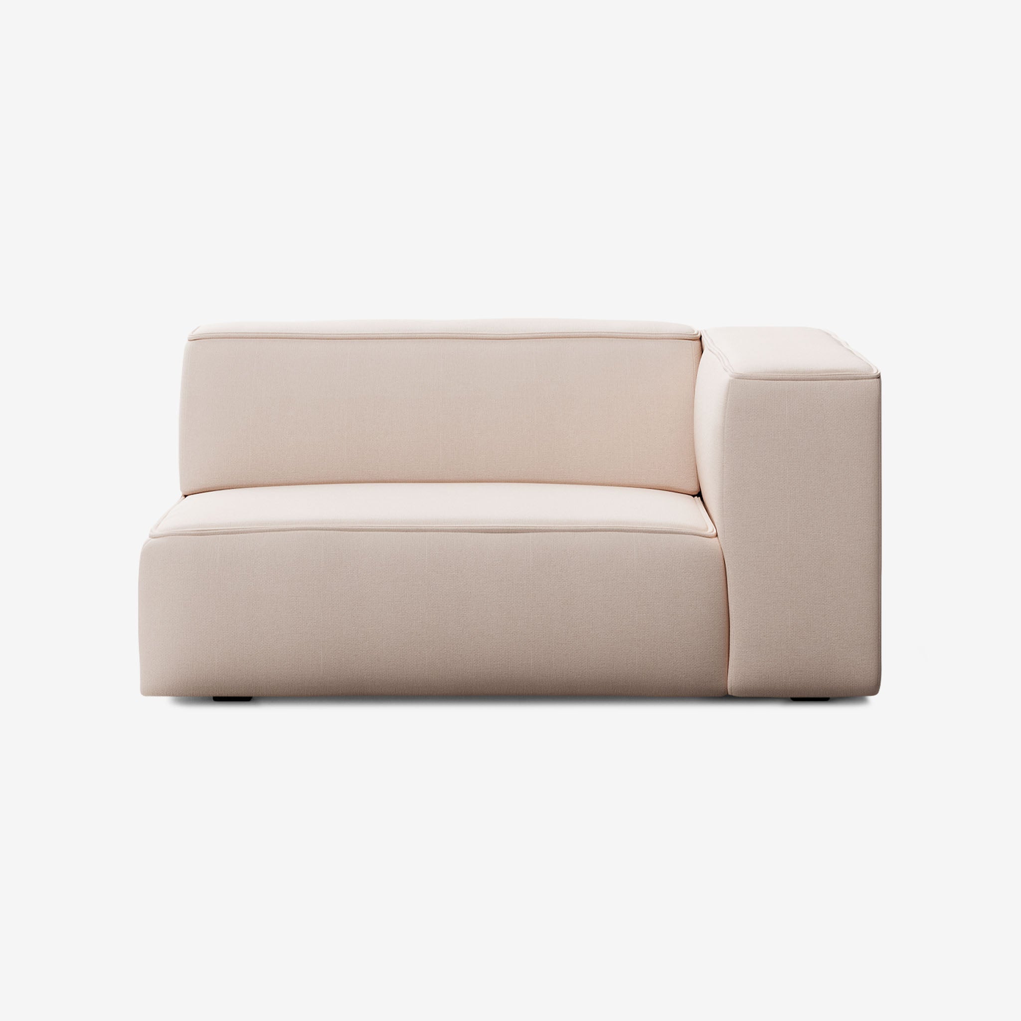 Meester Sofa 2 Sitzer Rechts Nantes Linen Chalk