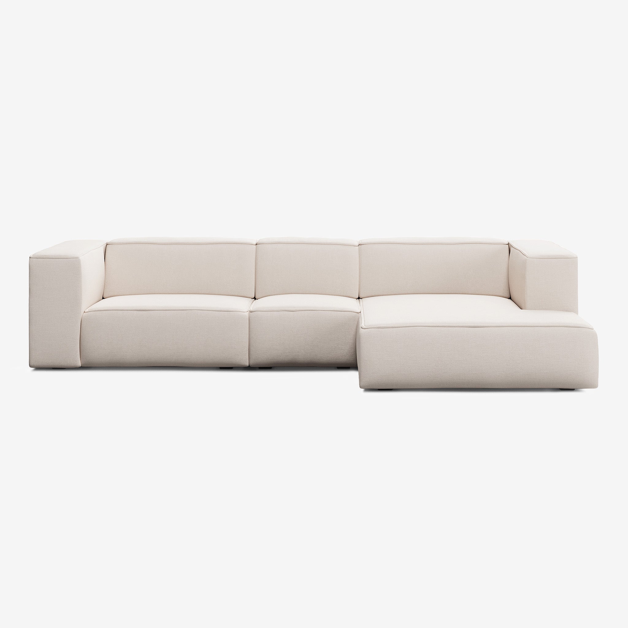 Meester Sofa 322x165 Nantes Linen Chalk Rechts