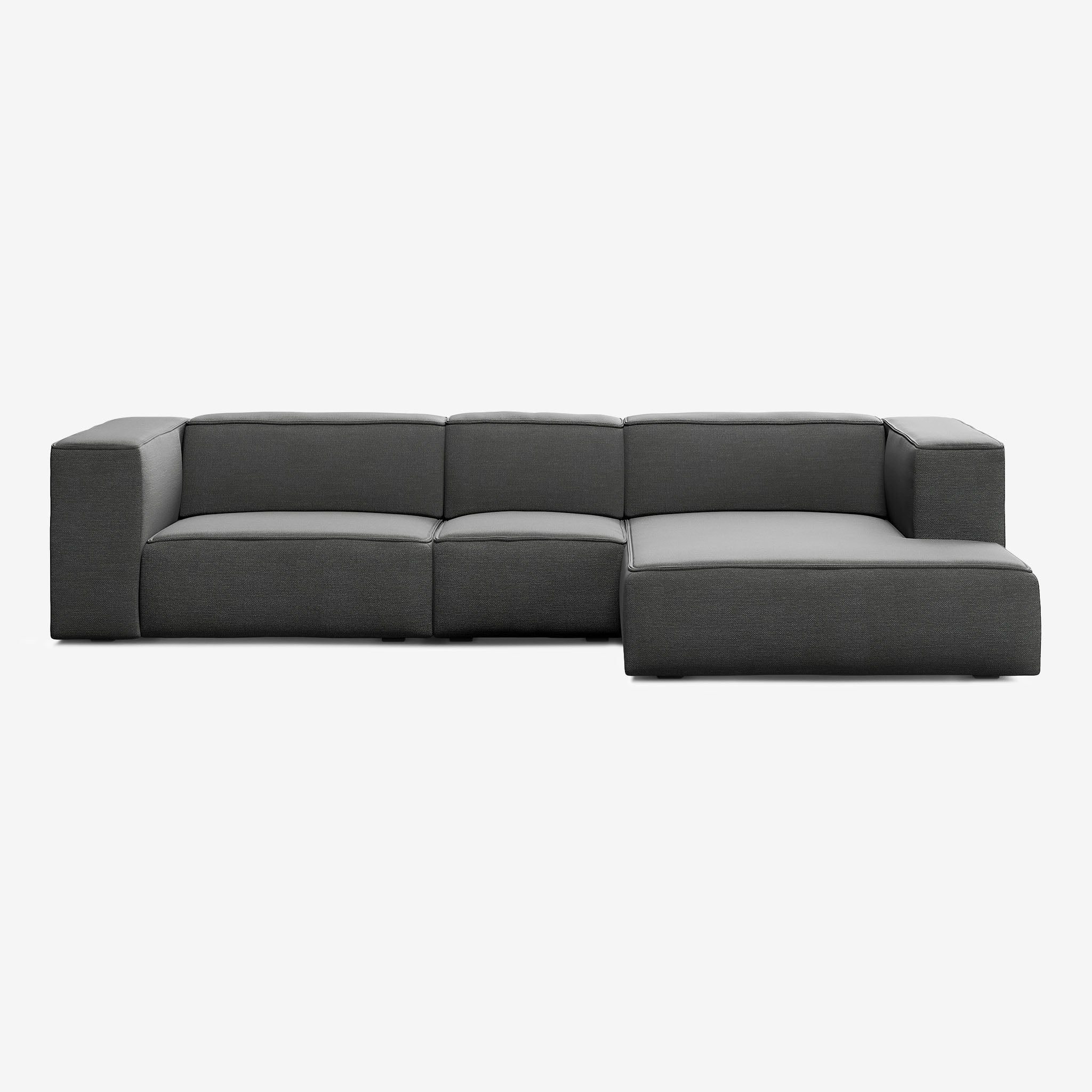 Meester Sofa 322x165 Nantes Sooty Rechts