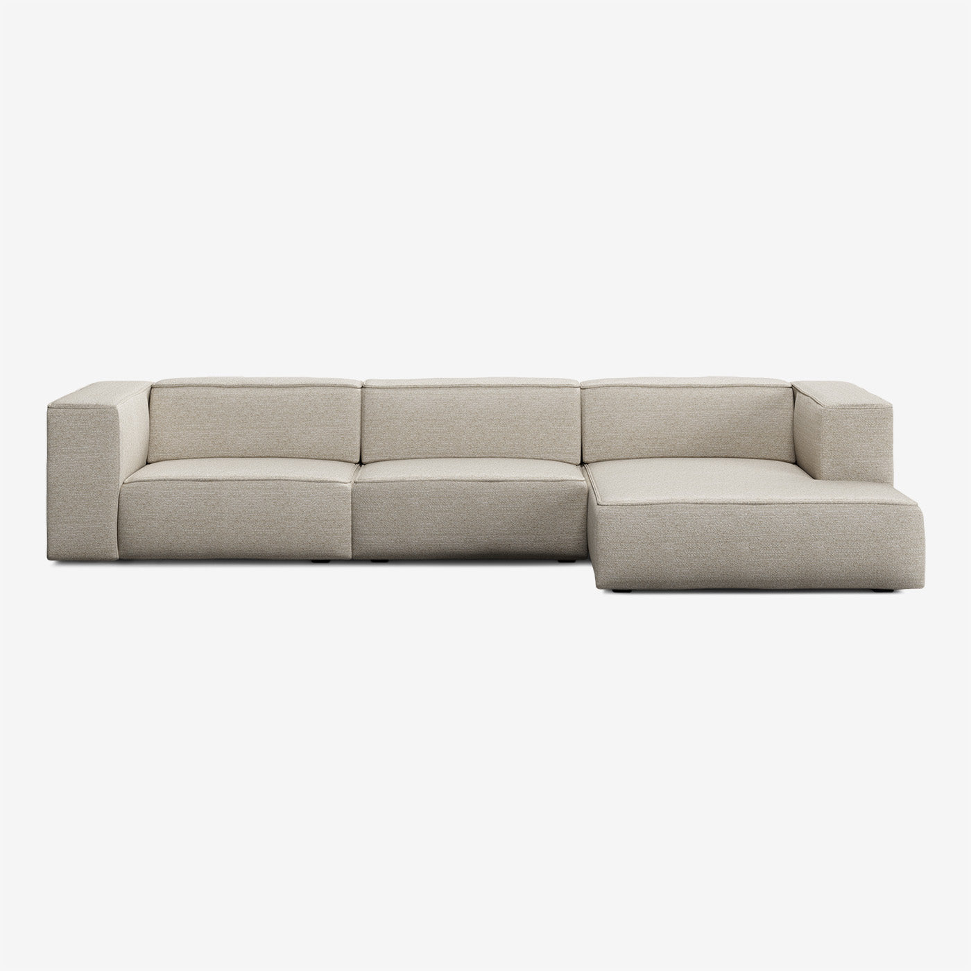 Meester Sofa 354x165 cm 5-Sitzer Rechts Tundra Gypsum