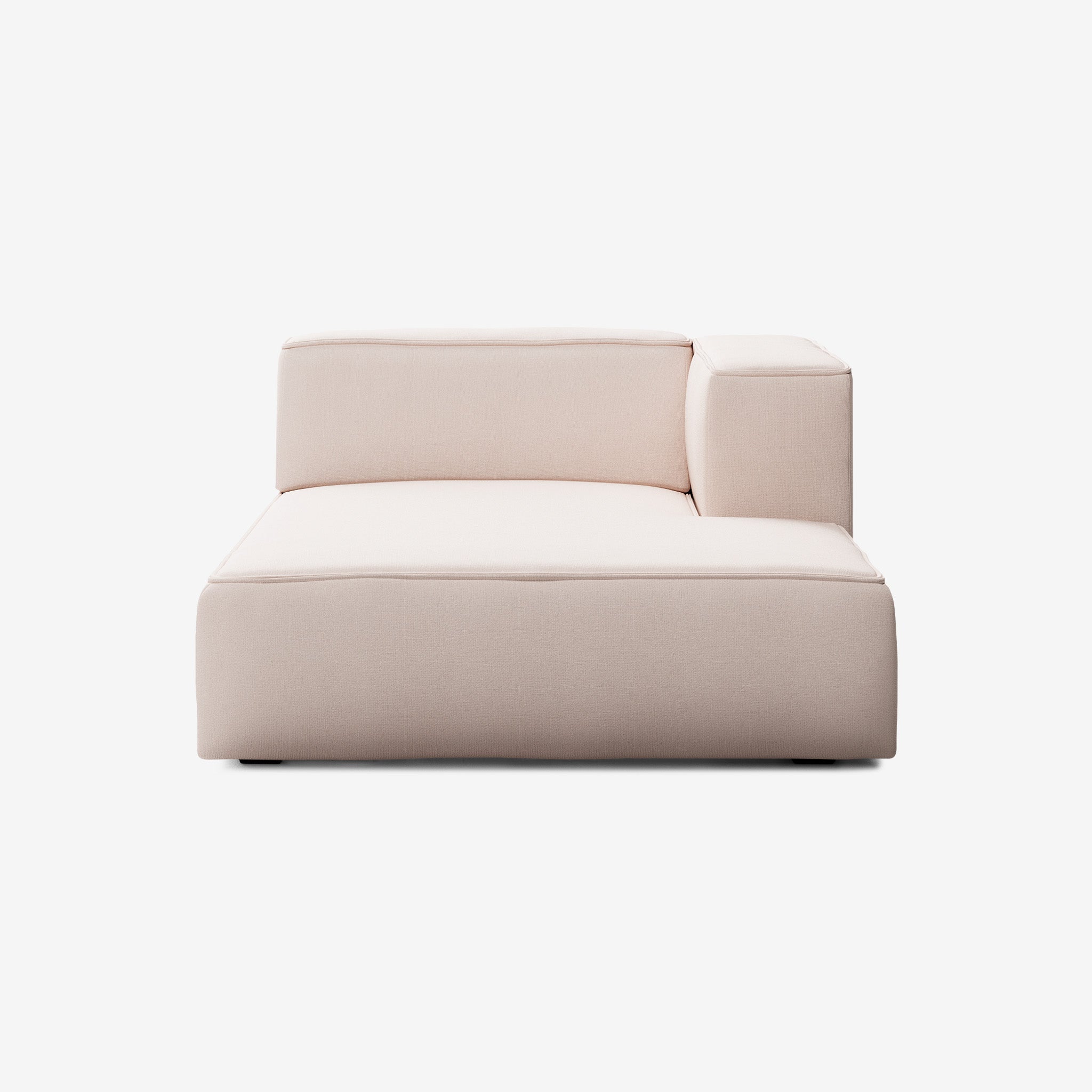 Meester Sofa Divan Groß Rechts Nantes Linen Chalk