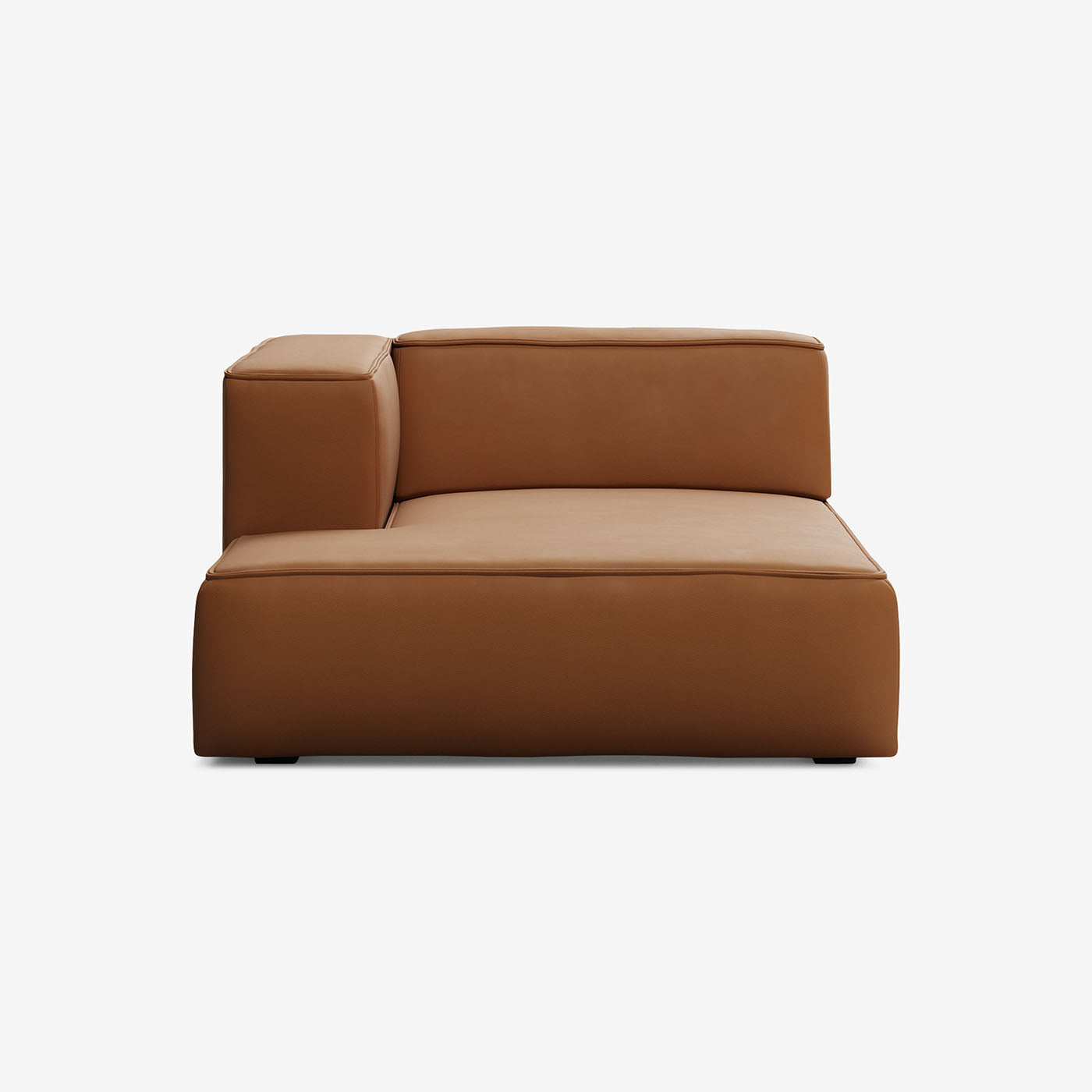 Meester Sofa Divan Links Leder Cognac