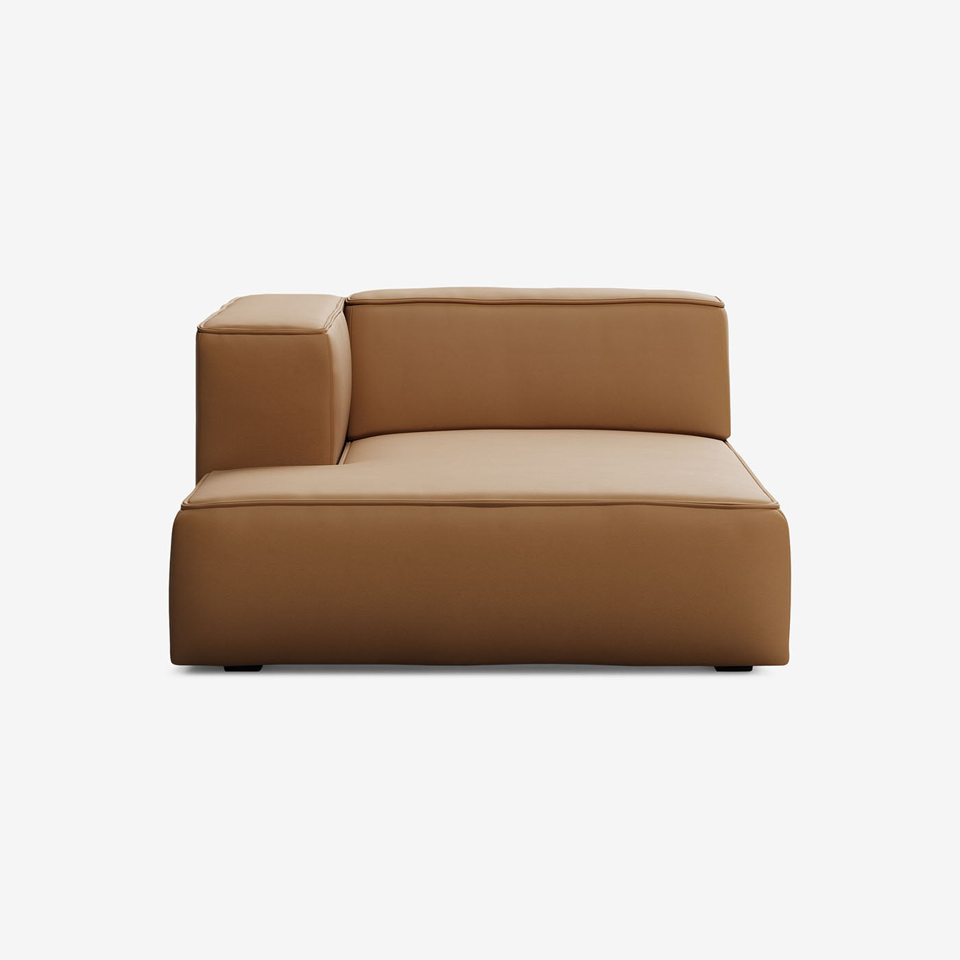 Meester Sofa Divan Links Leder Walnut