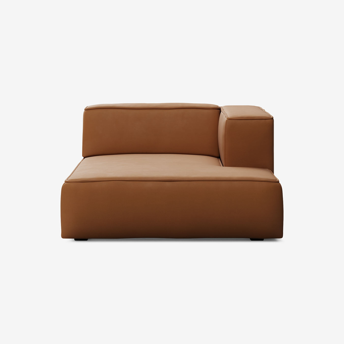 Meester Sofa Divan Rechts Leder Cognac