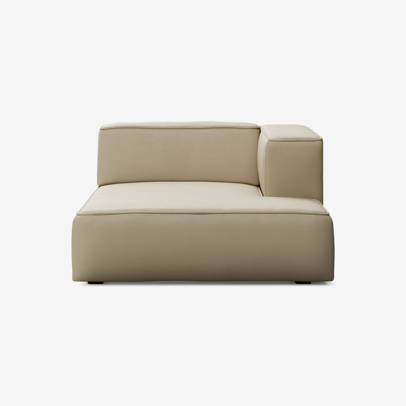 Meester Sofa Divan Rechts Leder Ivory