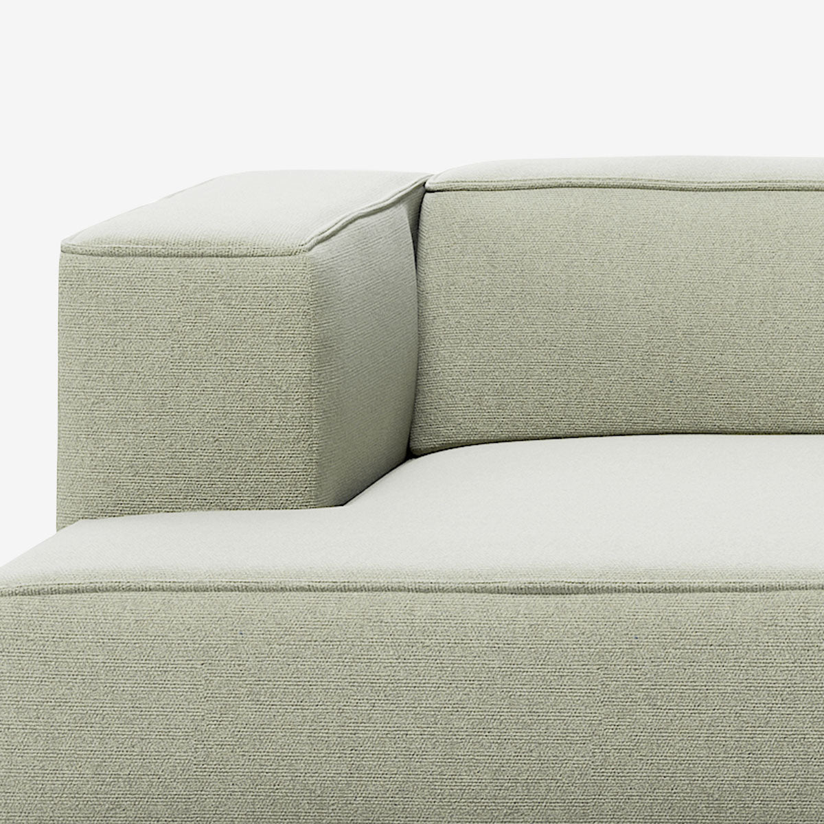 Meester Sofa Divan mit Armlehne links Heritage Moss Detail