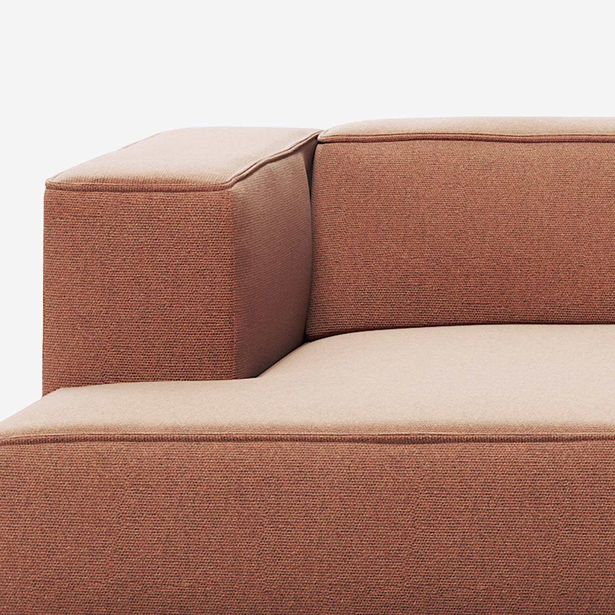 Meester Sofa Divan mit Armlehne links Heritage Rust Detail