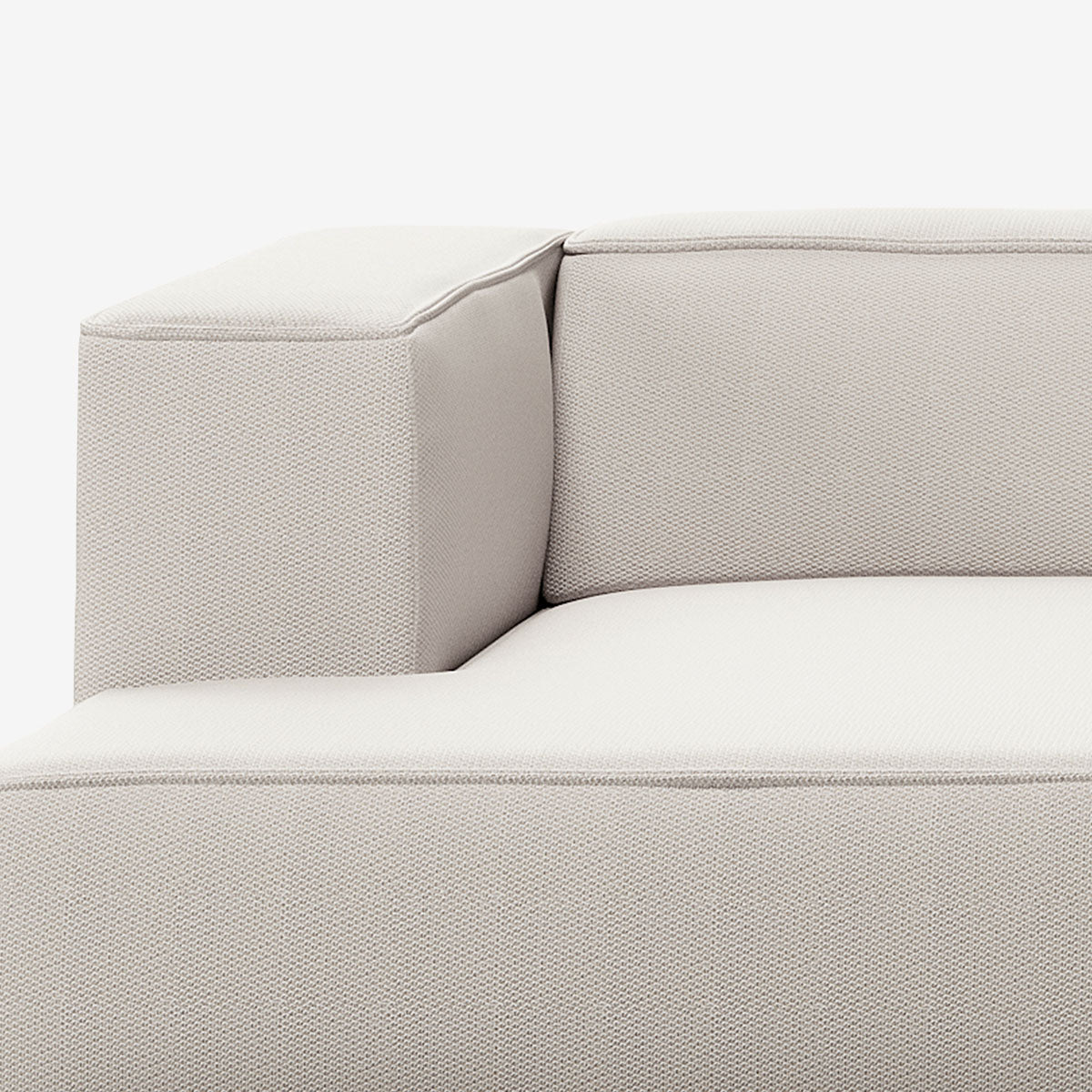 Meester Sofa Divan mit Armlehne links Loop Marble Detail