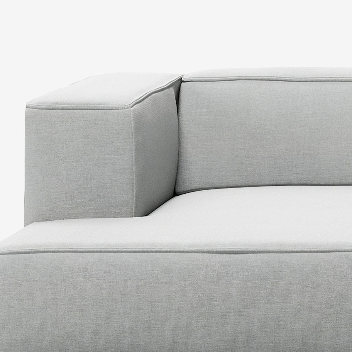 Meester Sofa Divan mit Armlehne links Nantes Grey Chine Detail