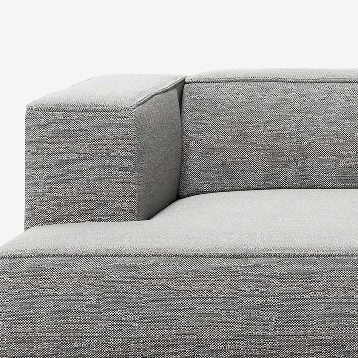 Meester Sofa Divan mit Armlehne links Savant Zinc Detail
