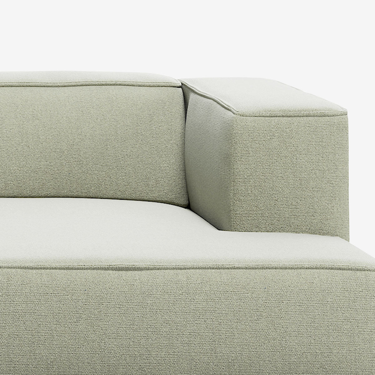 Meester Sofa Divan mit Armlehne rechts Heritage Moss Detail