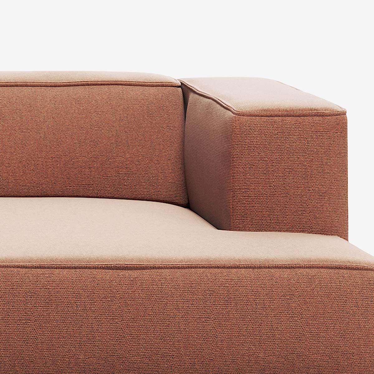 Meester Sofa Divan mit Armlehne rechts Heritage Rust Detail