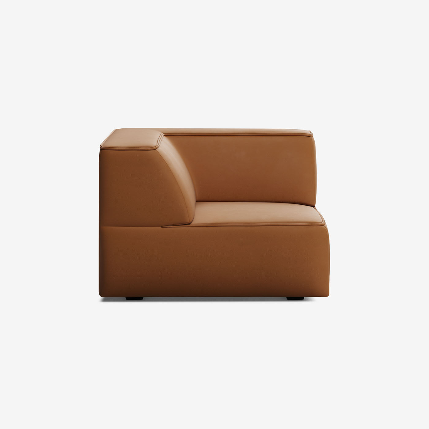 Meester Sofa Ecke Leder Cognac