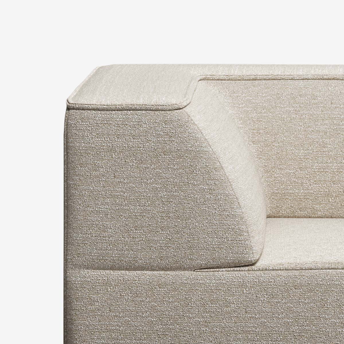 Meester Sofa, Ecke, Tundra Gypsum, Detail