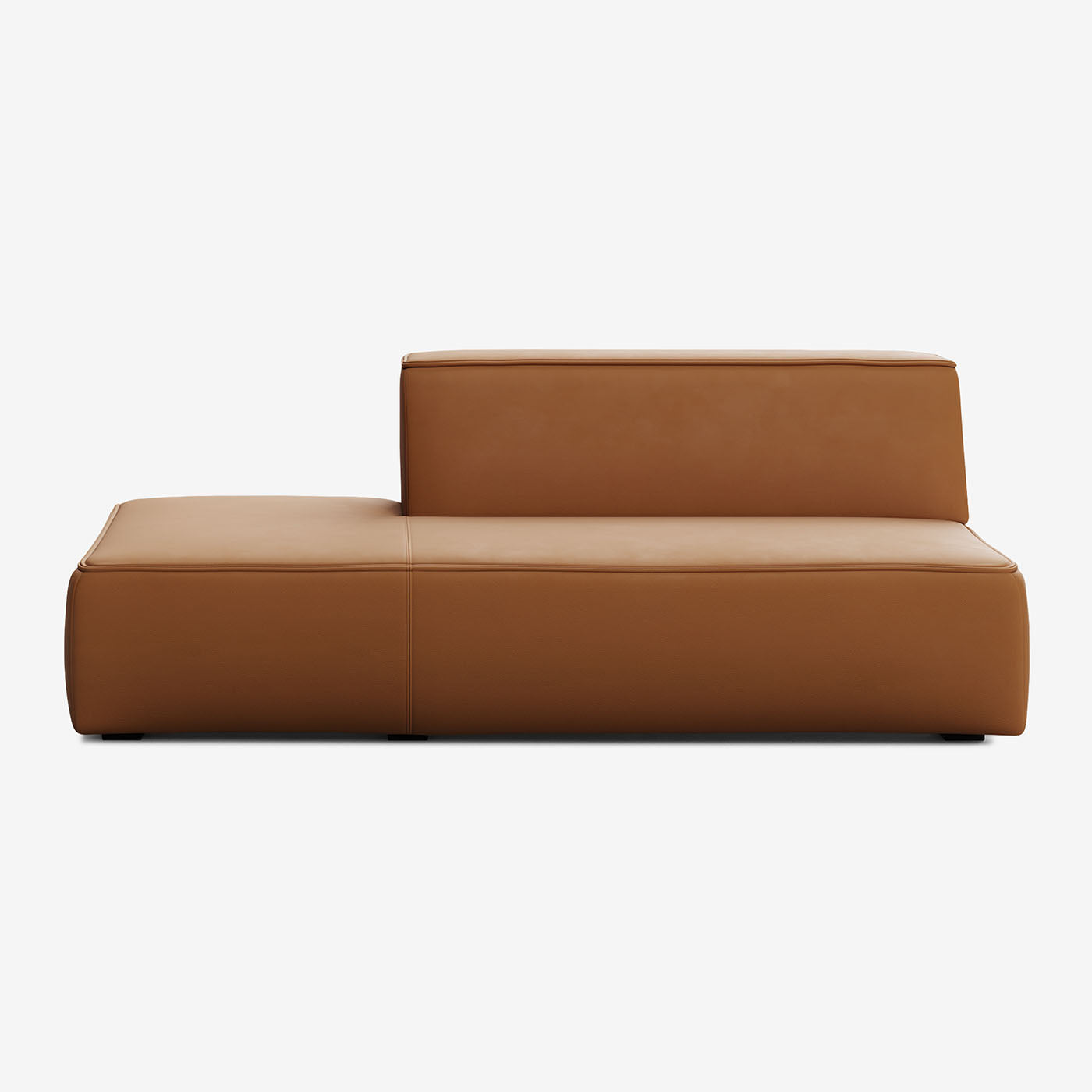 Meester Sofa Lounge Groß Links Leder Cognac