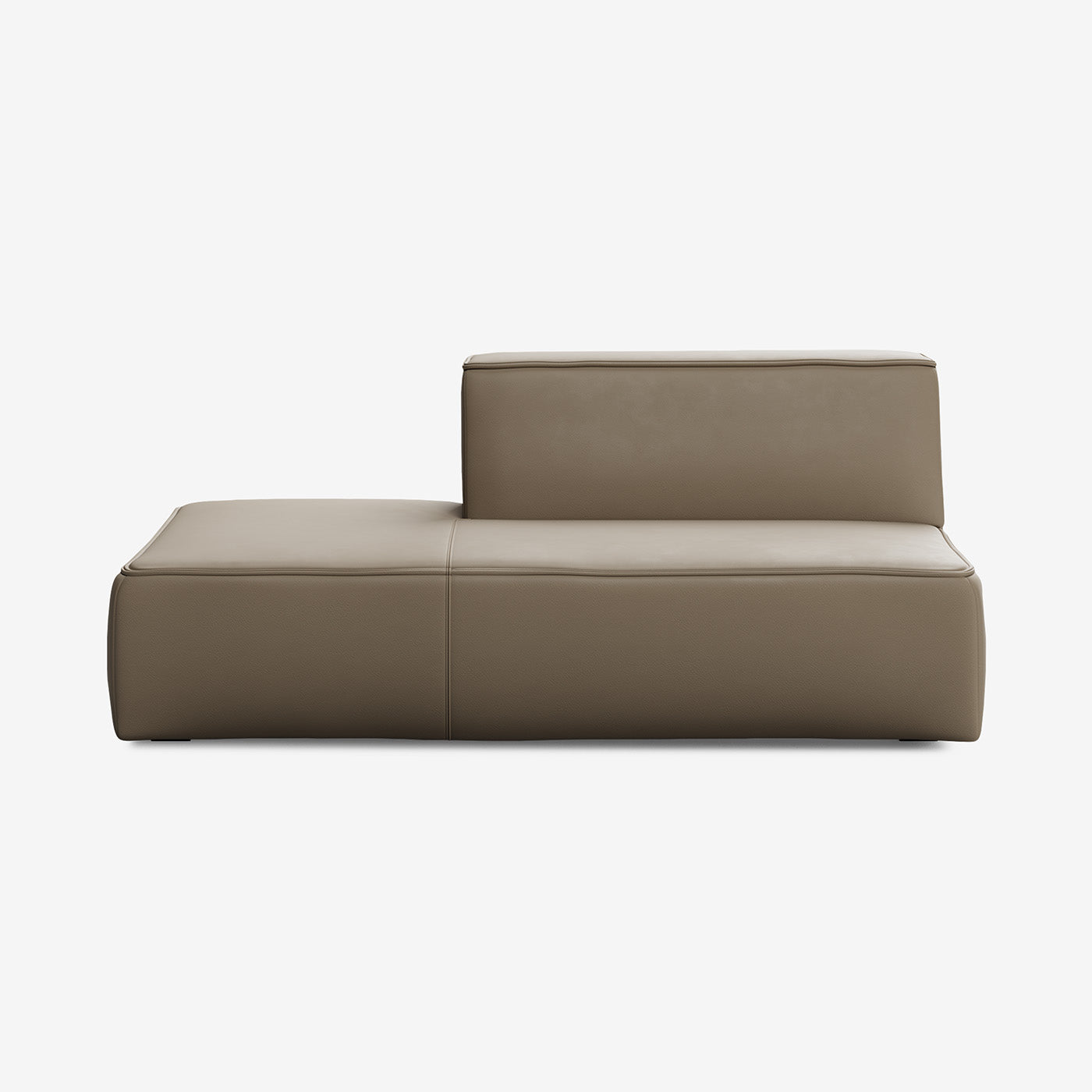 Meester Sofa Lounge Mittel Links Leder Truffle