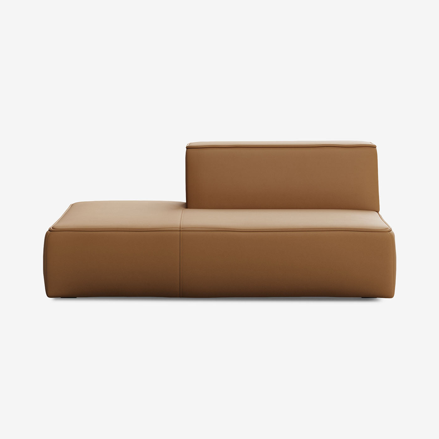 Meester Sofa Lounge Mittel Links Leder Walnut