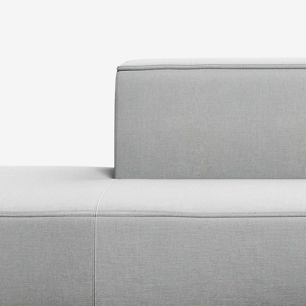 Meester Sofa Lounge links Nantes Grey Chine Detail