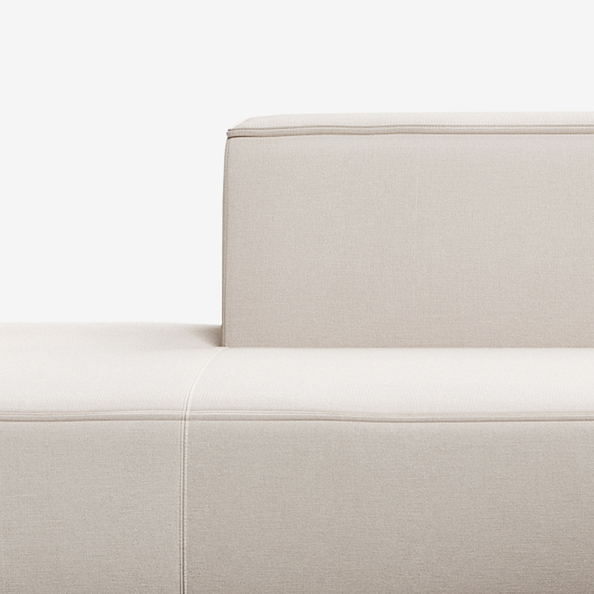 Meester Sofa Lounge links Nantes Linen Chalk Detail