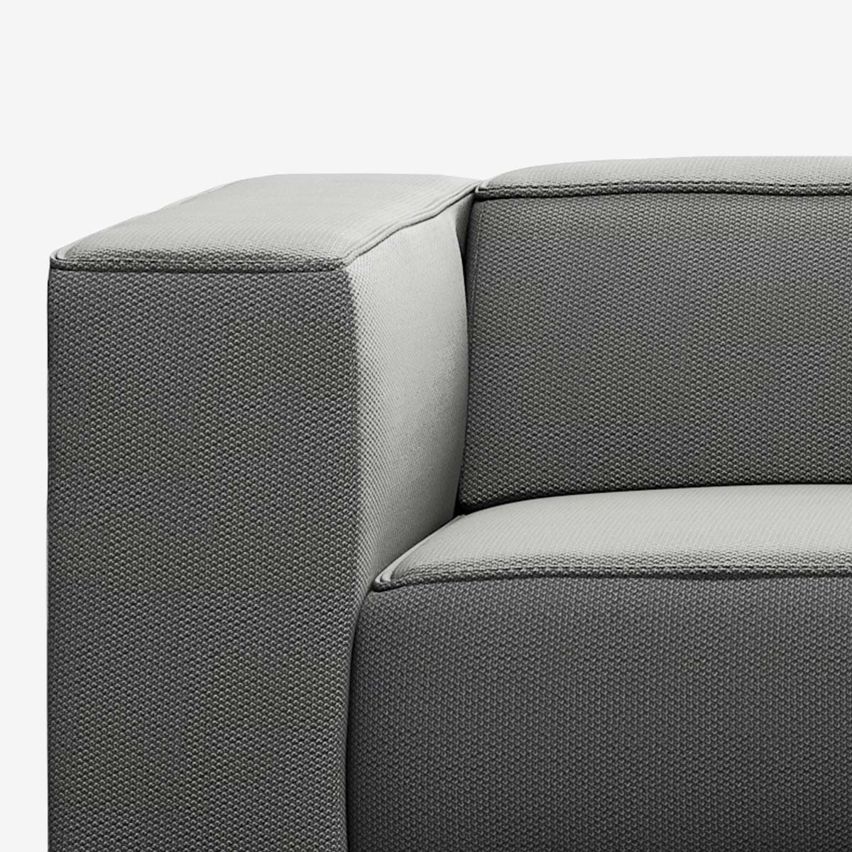 Meester Sofa linke Armlehne Loop Charcoal Detail