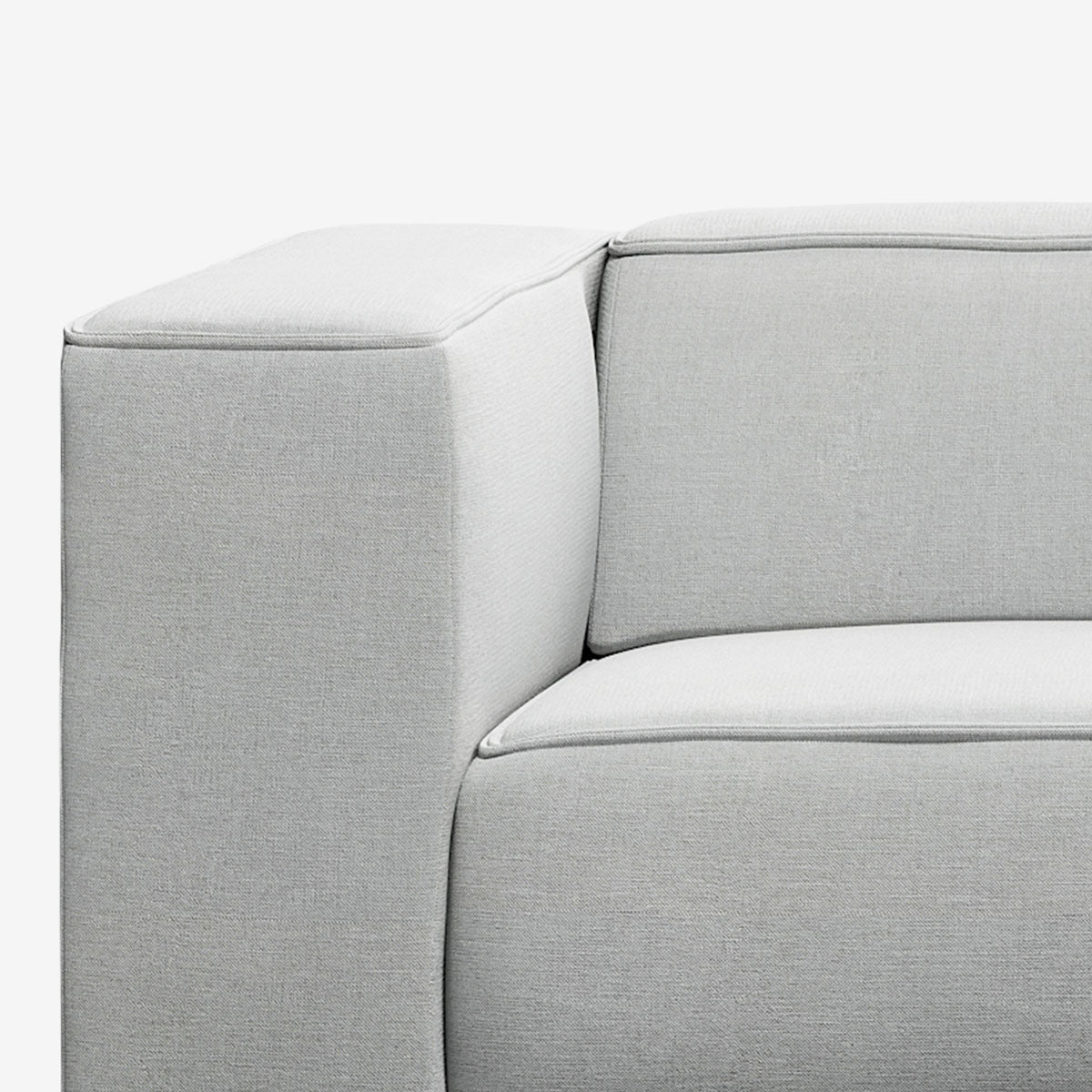 Meester Sofa linke Armlehne Nantes Grey Chine Detail
