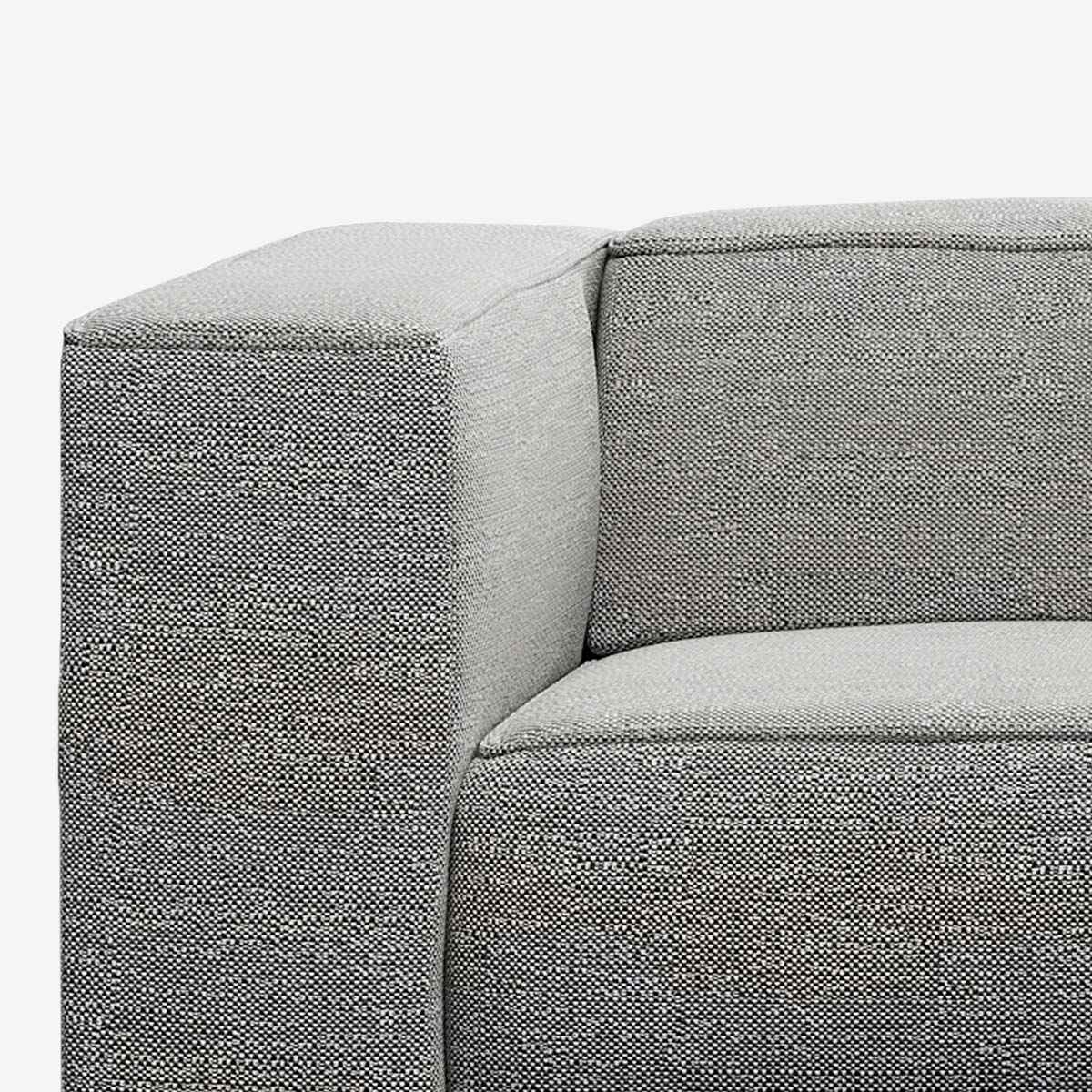 Meester Sofa linke Armlehne Savant Zinc Detail