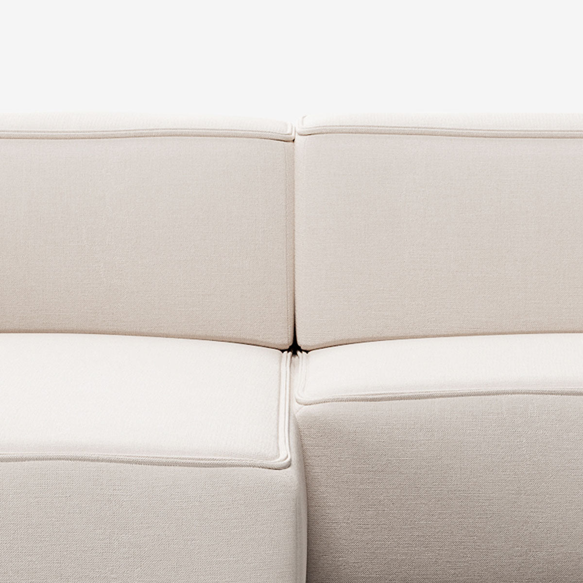 Meester Sofa linker Divan Nantes Linen Chalk Detail