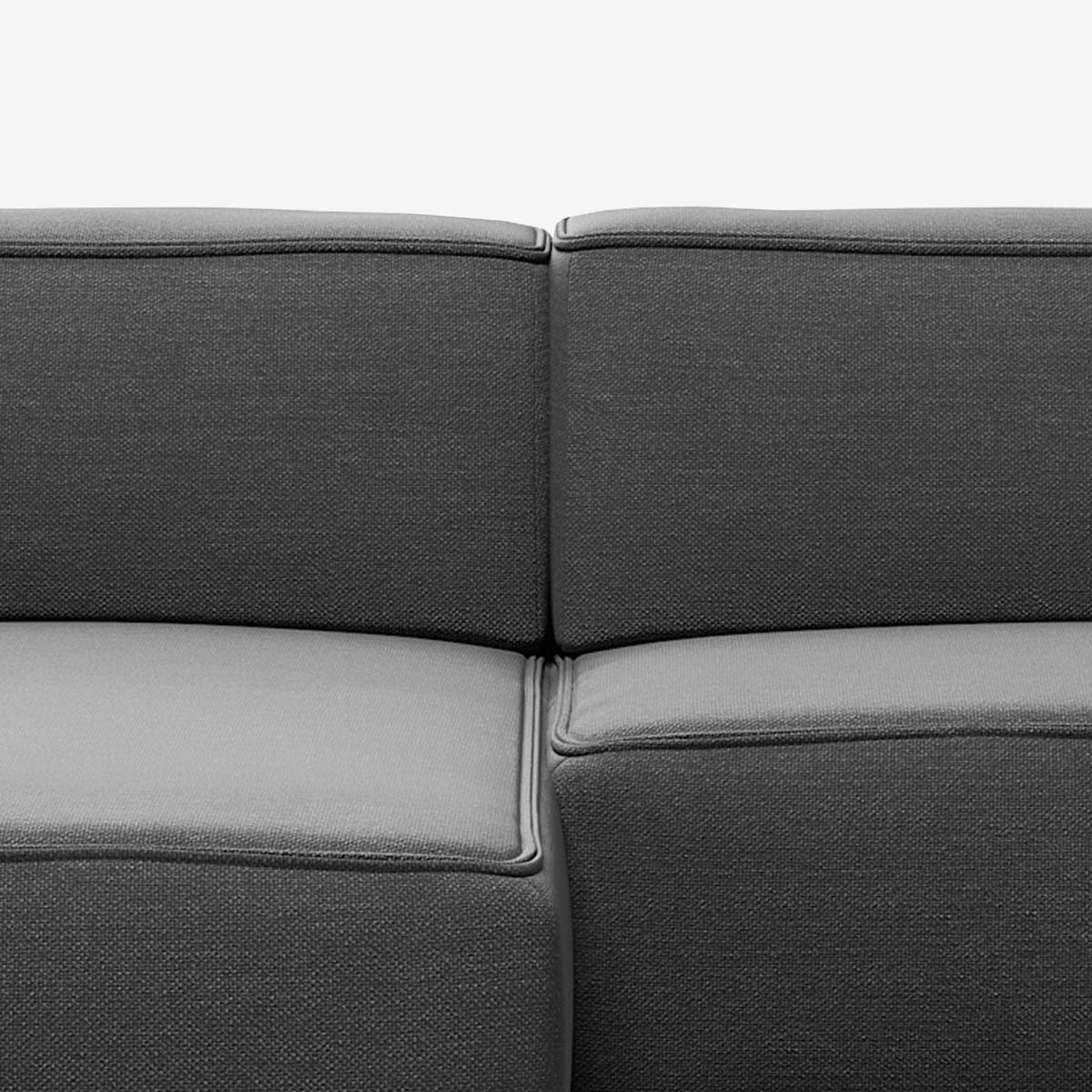 Meester Sofa linker Divan Nantes Sooty Detail