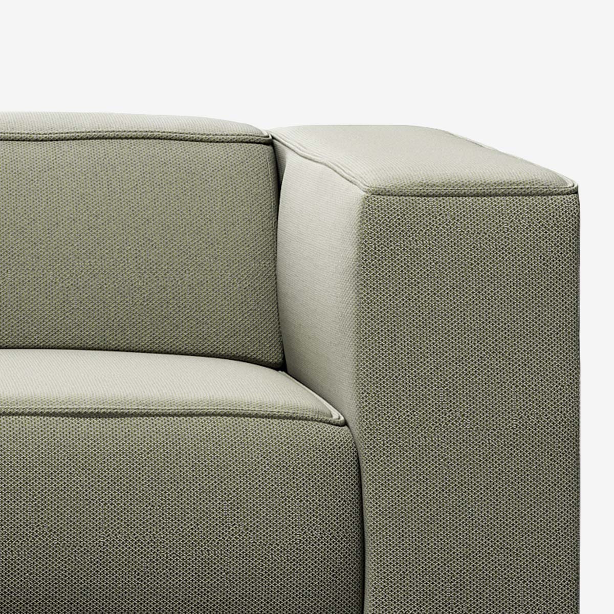 Meester Sofa rechte Armlehne Arc Oxide Detail