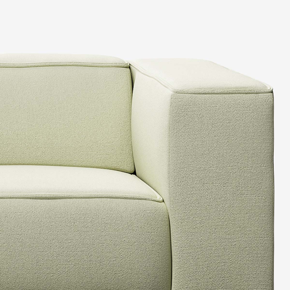 Meester Sofa rechte Armlehne Heritage Moss Detail