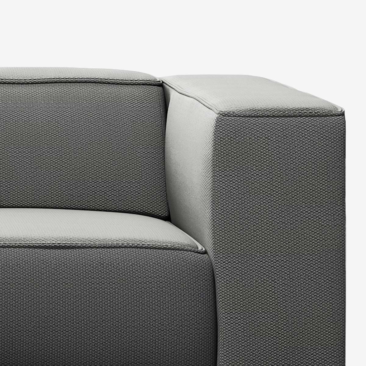 Meester Sofa rechte Armlehne Loop Charcoal Detail
