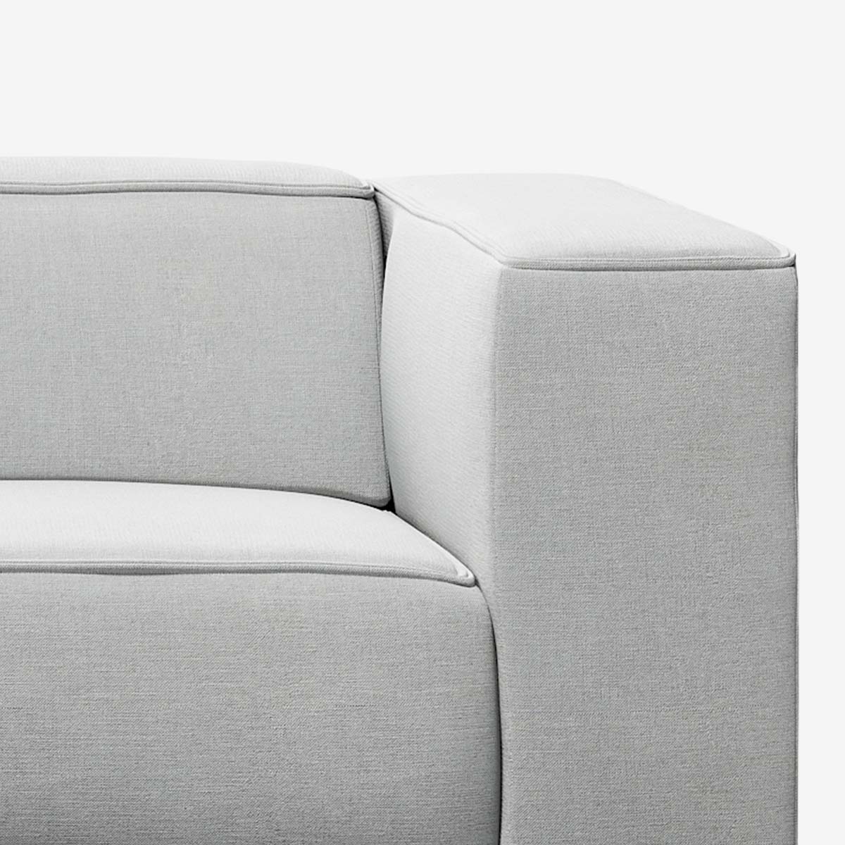 Meester Sofa rechte Armlehne Nantes Grey Chine Detail