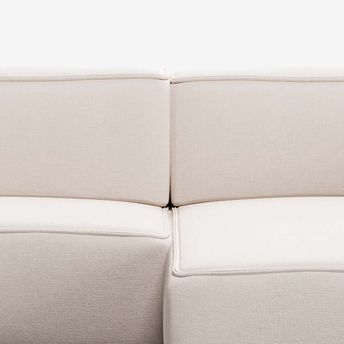 Meester Sofa rechter Divan Nantes Linen Chalk Detail