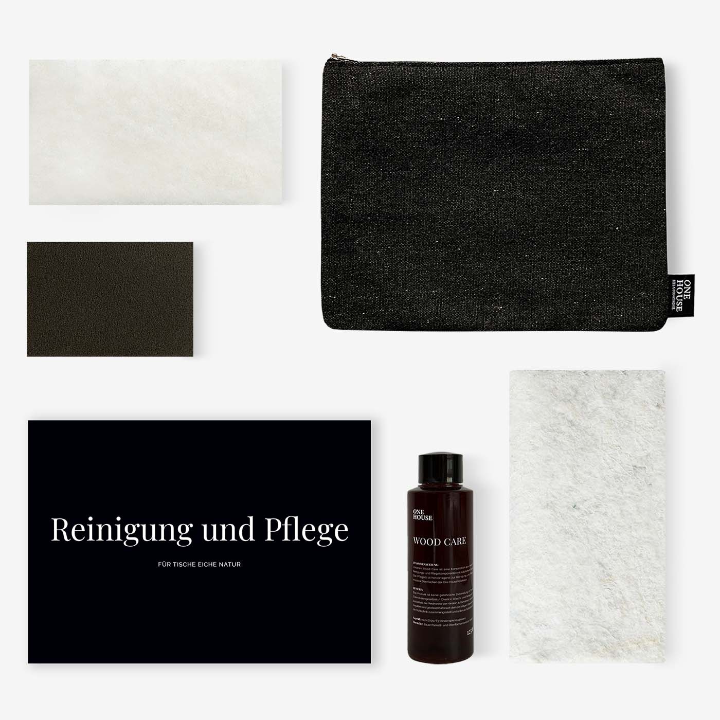 One House Pflegeset für Tische Eiche Natur das vollstandige Set
