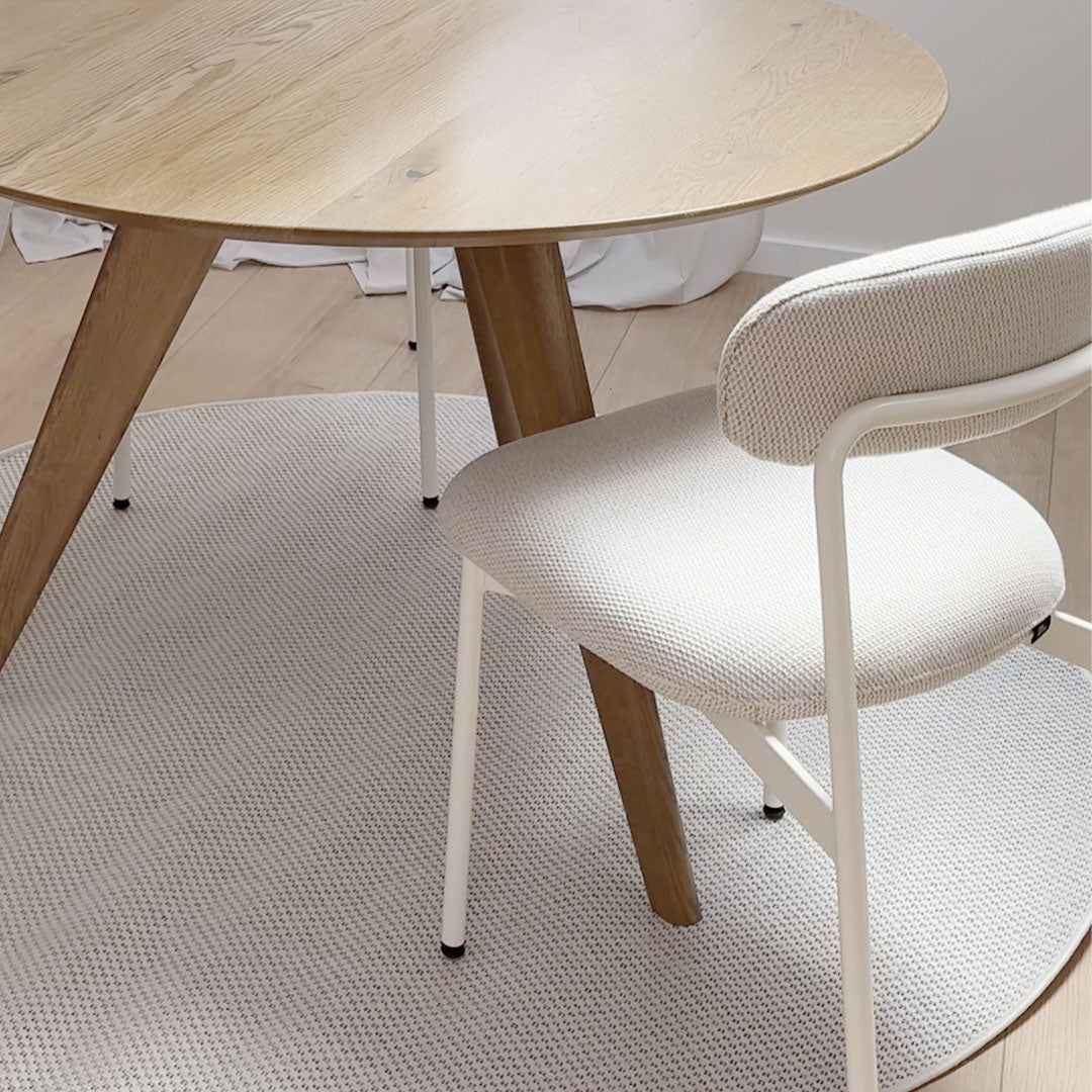 One House by you - Maatje Chair in Arc Frame with white frame