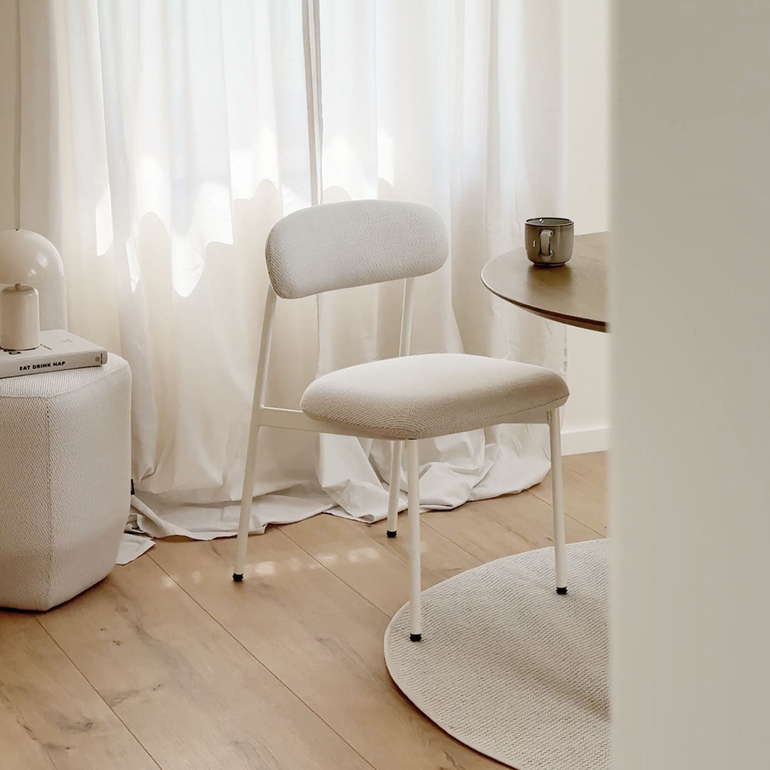 One House by you - Maatje Chair in Arc Frame with white frame