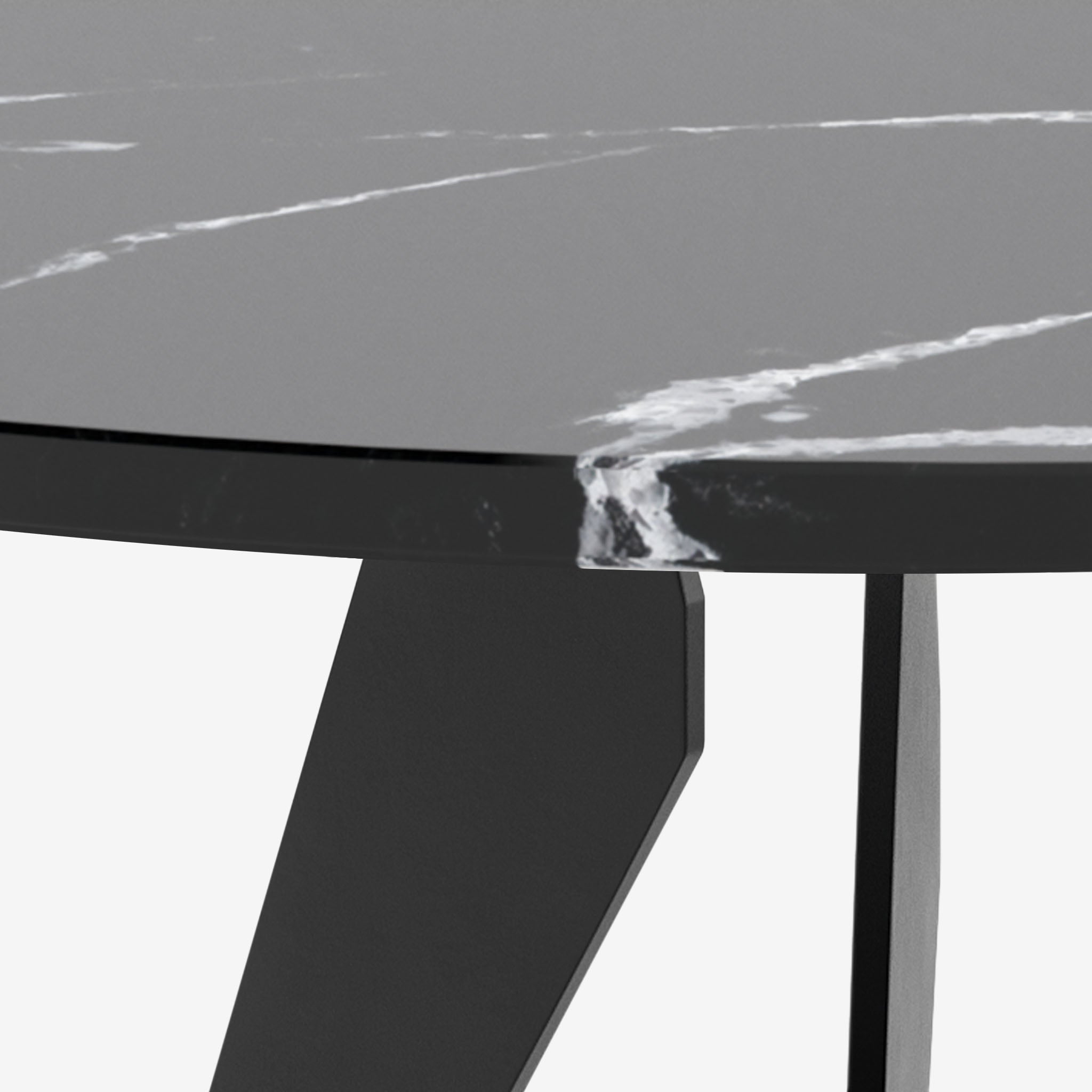 Silestone Eternal Marquina Metall Schwarz Detail