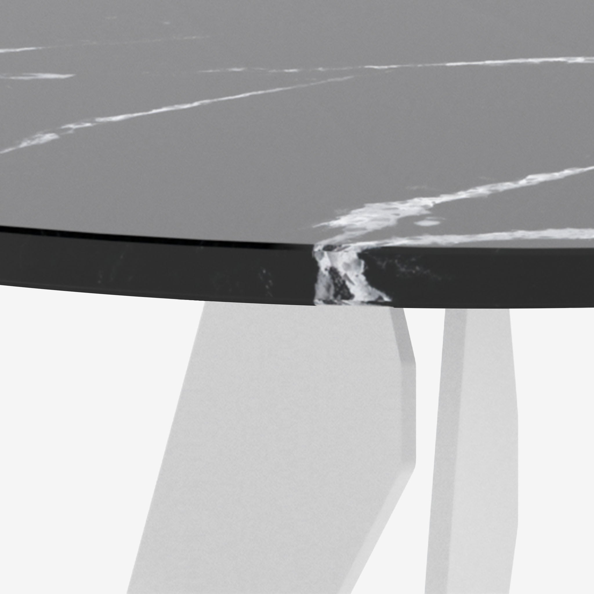 Silestone Eternal Marquina Metall Weiß Detail