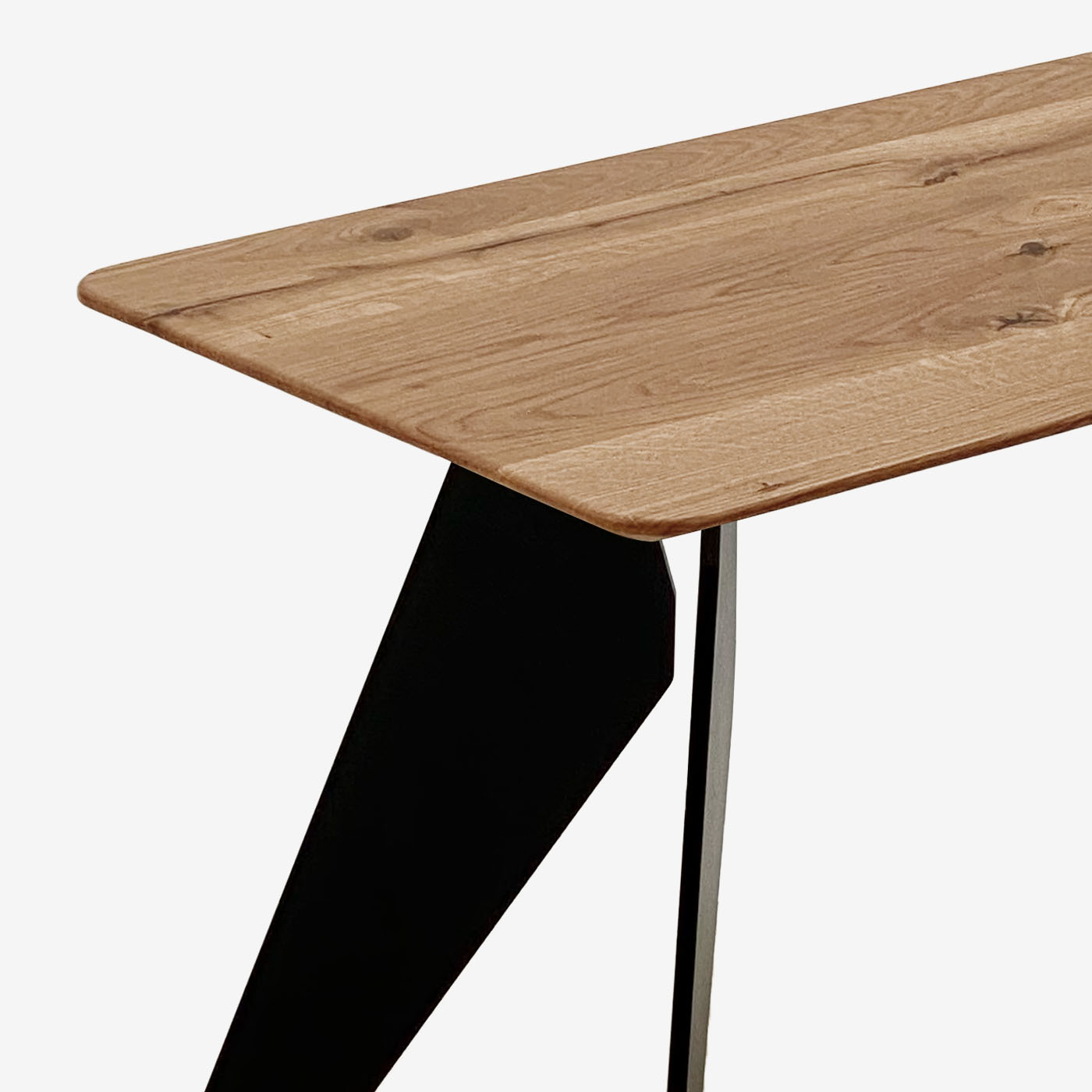 Sitzbank Hoogland Metall Schwarz Honey Detail