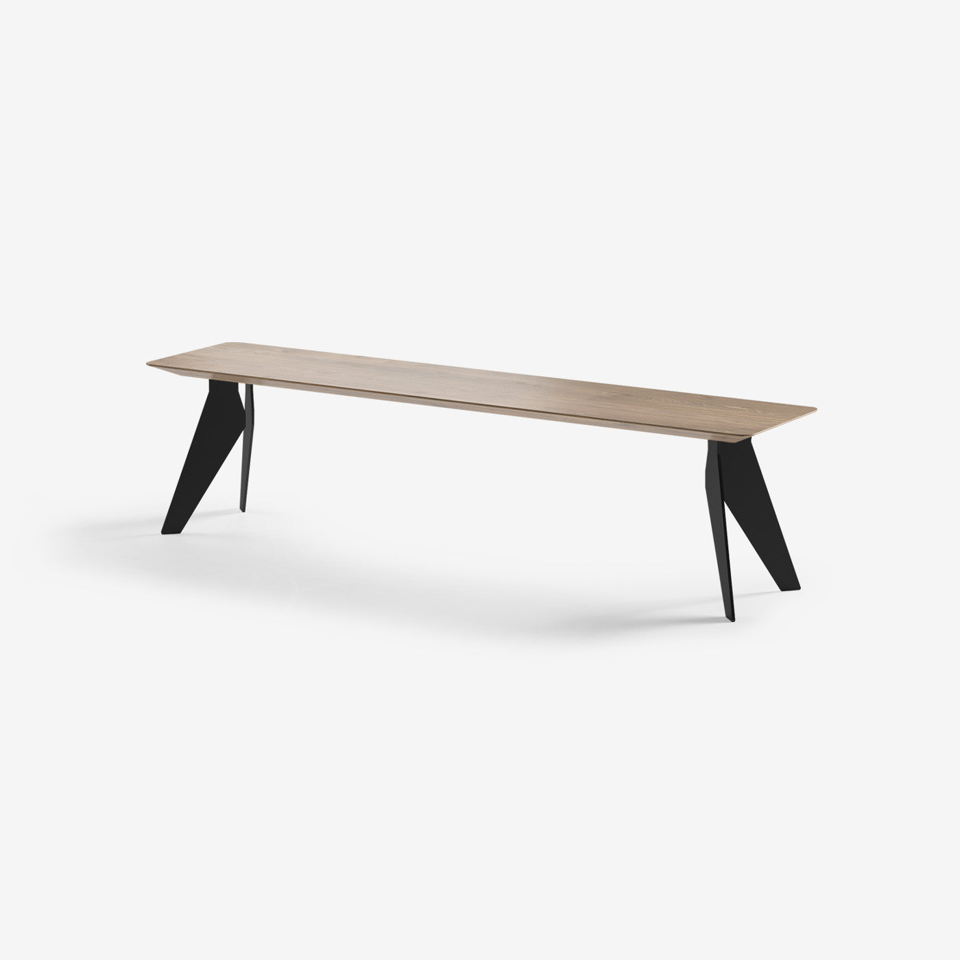 Sitzbank Hoogland Schwarze Beine Cinnamon 180x40 cm